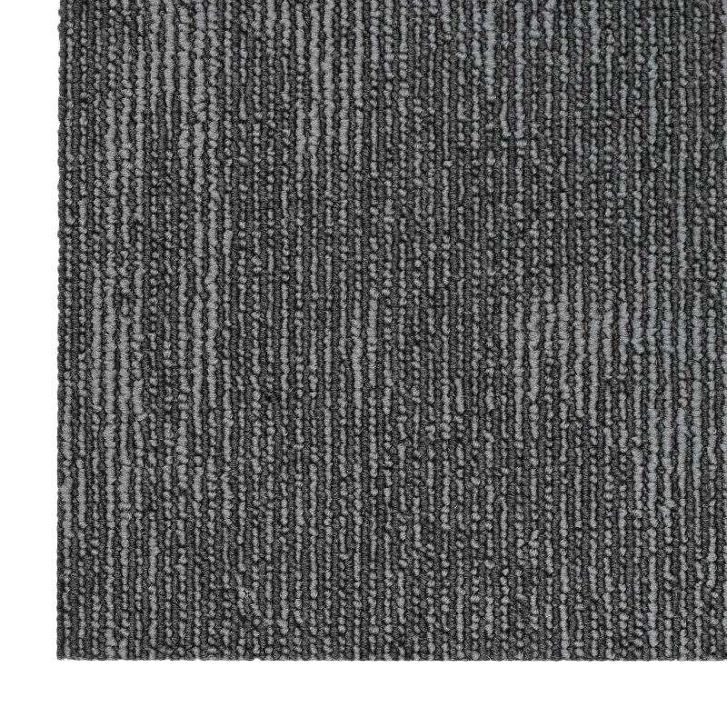 Kilimų plytelė Anglies pilka 50 x 50 cm 4 pcs PP ir Bitumas