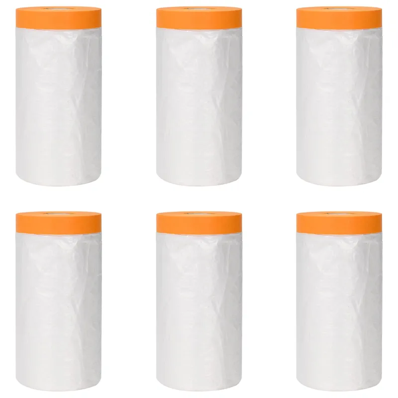Dulkių lapas su klijuojama juosta 6 pcs Skaidrus 110 x 3300 cm