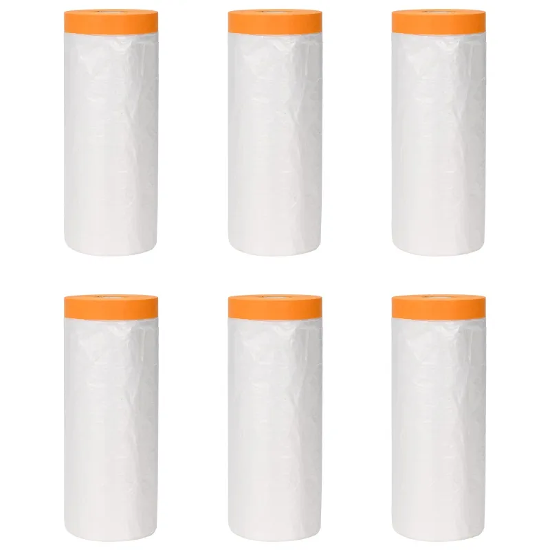 Dulkių lapas su klijuojama juosta 6 pcs Skaidrus 240 x 2000 cm