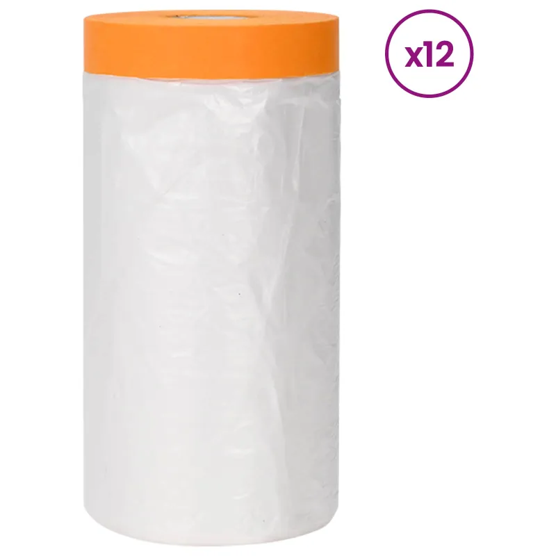 Dulkių lapas su klijuojama juosta 12 pcs Skaidrus 140 x 3300 cm