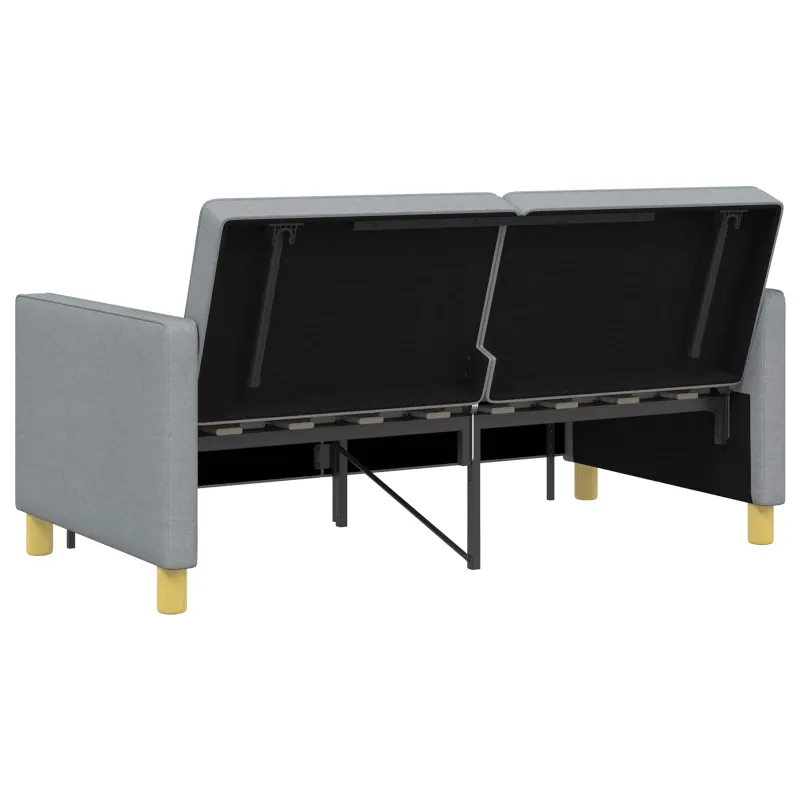 Ištraukiama sofa-lova Šviesiai žalia Audinys