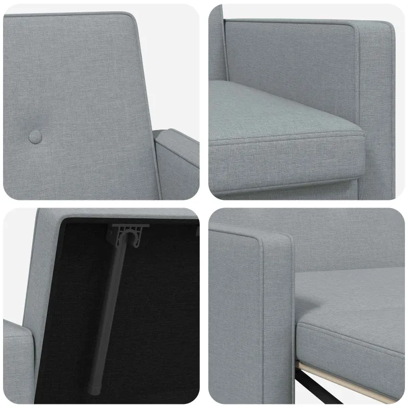 Ištraukiama sofa-lova Šviesiai žalia Audinys