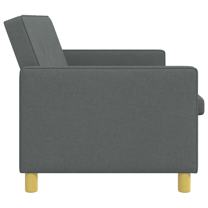 Ištraukiama sofa-lova Tamsiai pilka Audinys