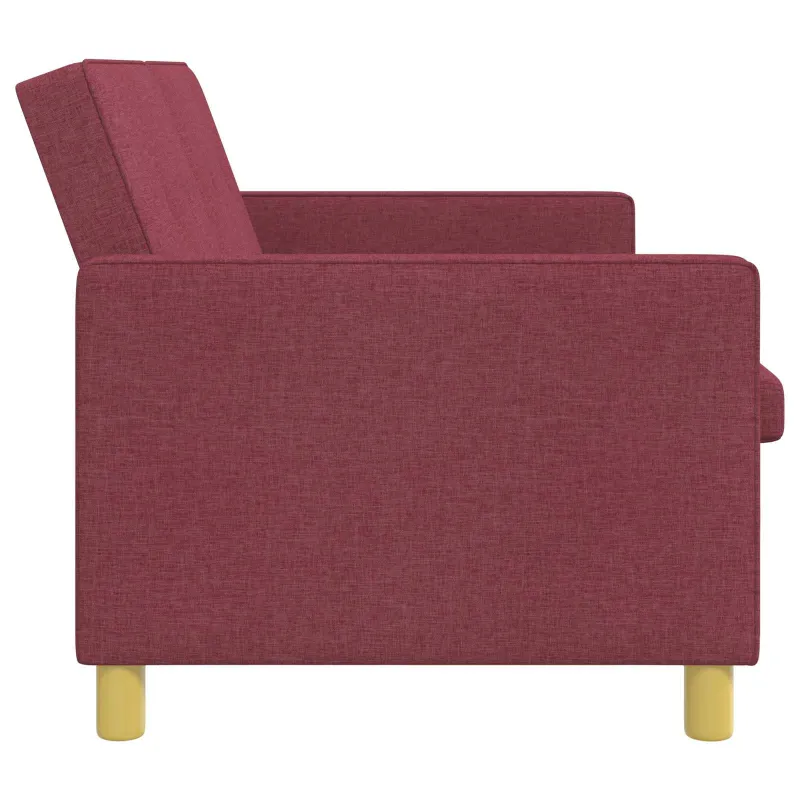 Ištraukiama sofa-lova Vyno raudona Audinys