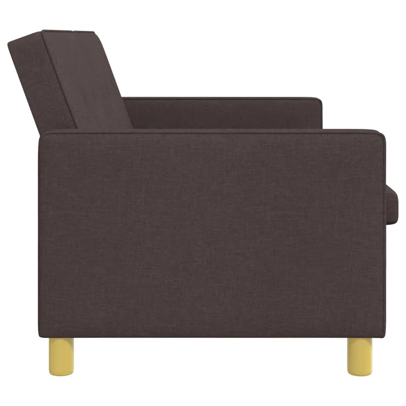 Ištraukiama sofa-lova Tamsiai rudas Audinys