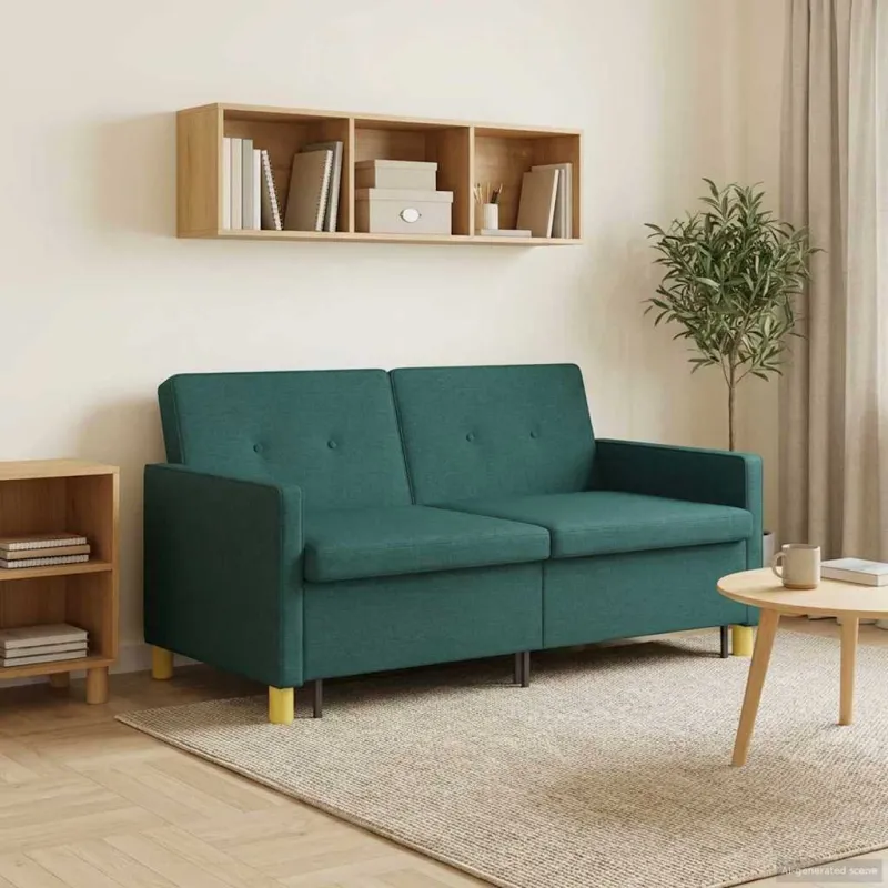 Ištraukiama sofa-lova Tamsiai žalia Audinys
