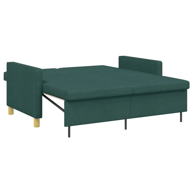 Ištraukiama sofa-lova Tamsiai žalia Audinys