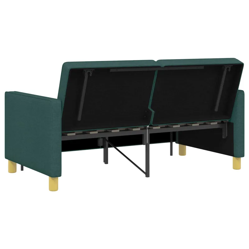 Ištraukiama sofa-lova Tamsiai žalia Audinys