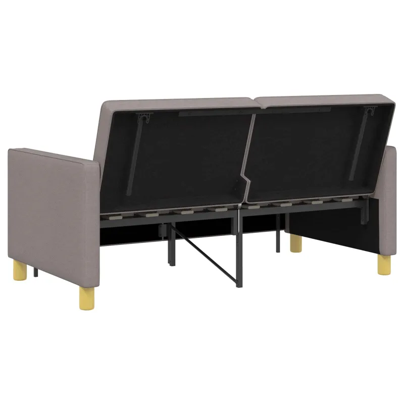 Ištraukiama sofa-lova Taupe Audinys