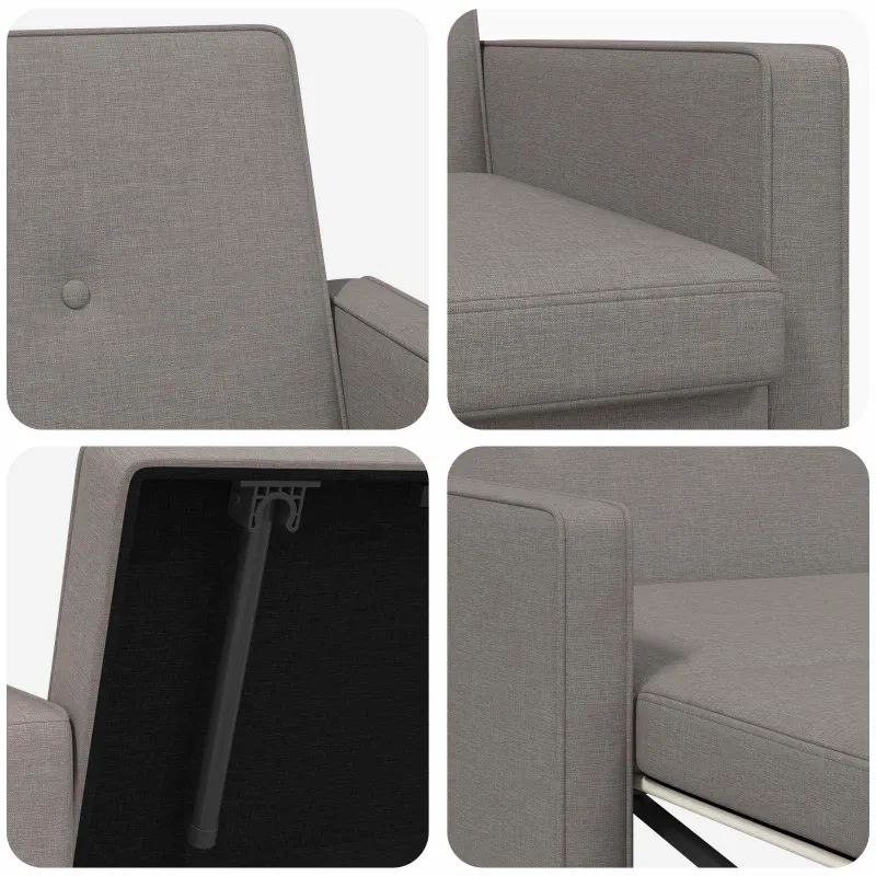 Ištraukiama sofa-lova Taupe Audinys