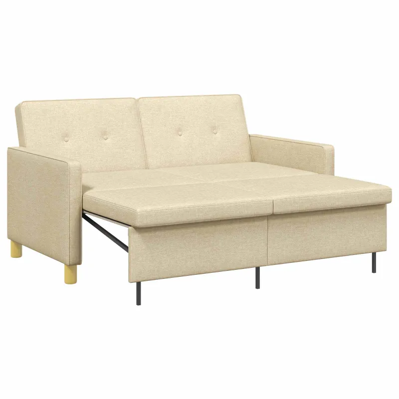 Ištraukiama sofa-lova Kreminė Audinys