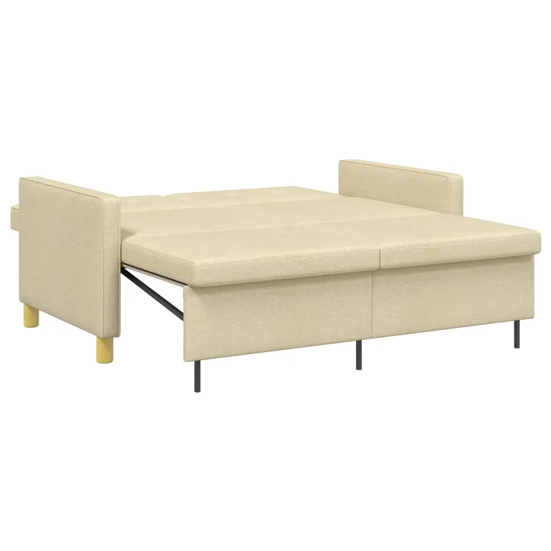 Ištraukiama sofa-lova Kreminė Audinys
