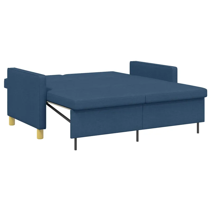 Ištraukiama sofa-lova Mėlyna Audinys