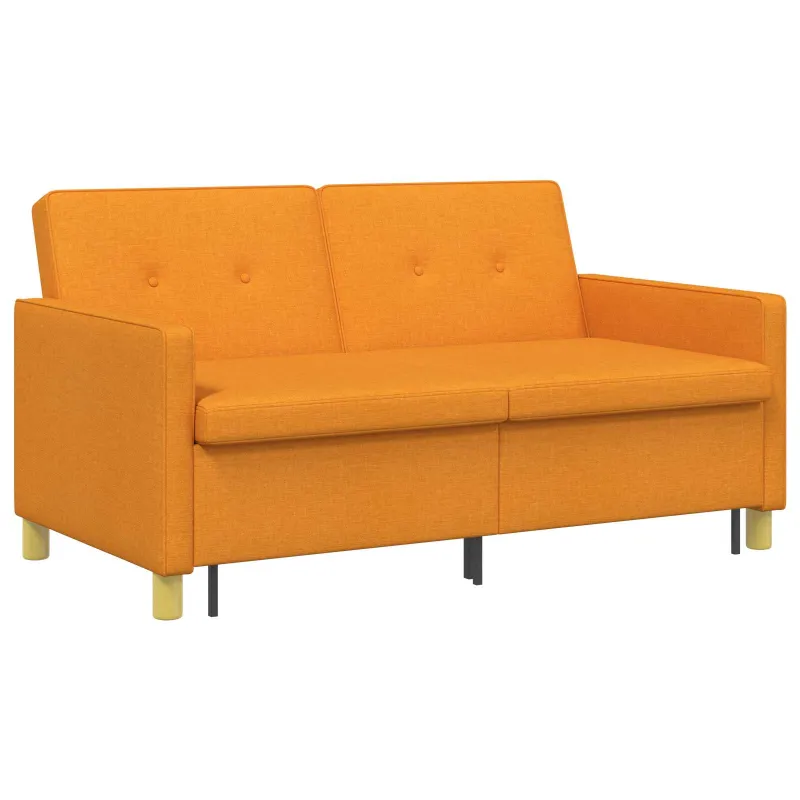 Ištraukiama sofa-lova Tamsiai geltona Audinys