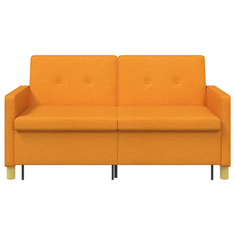 Ištraukiama sofa-lova Tamsiai geltona Audinys