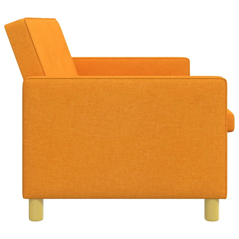 Ištraukiama sofa-lova Tamsiai geltona Audinys