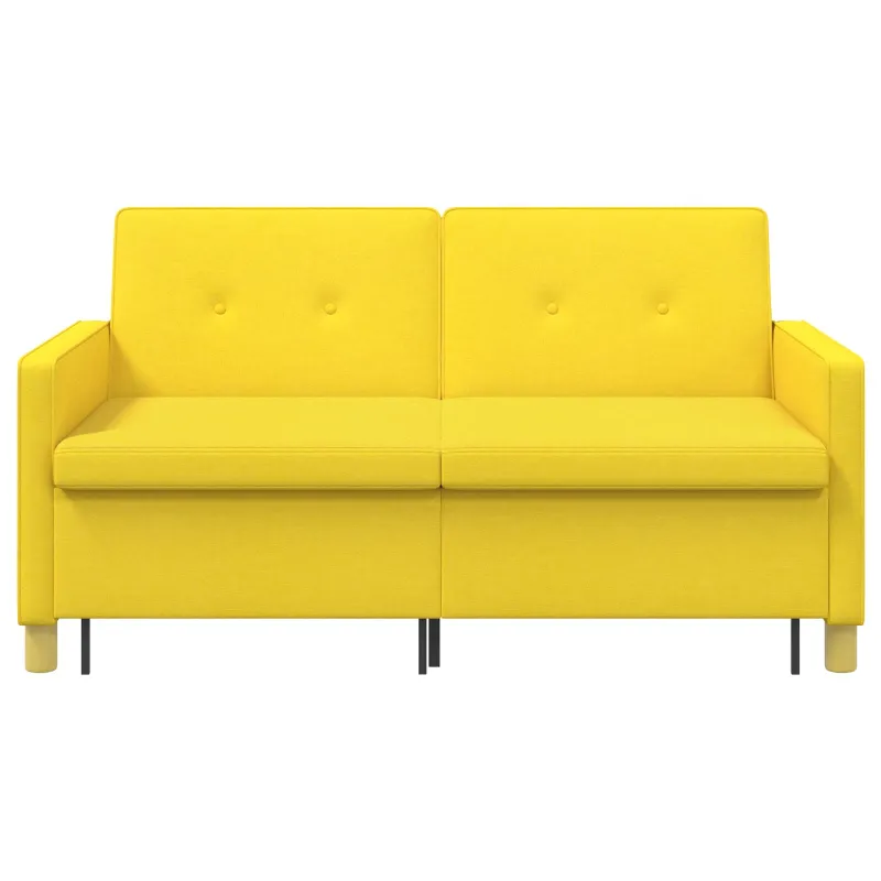 Ištraukiama sofa-lova Šviesi geltona Audinys