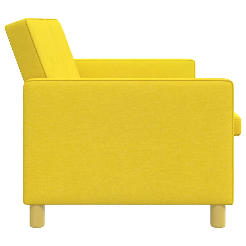 Ištraukiama sofa-lova Šviesi geltona Audinys
