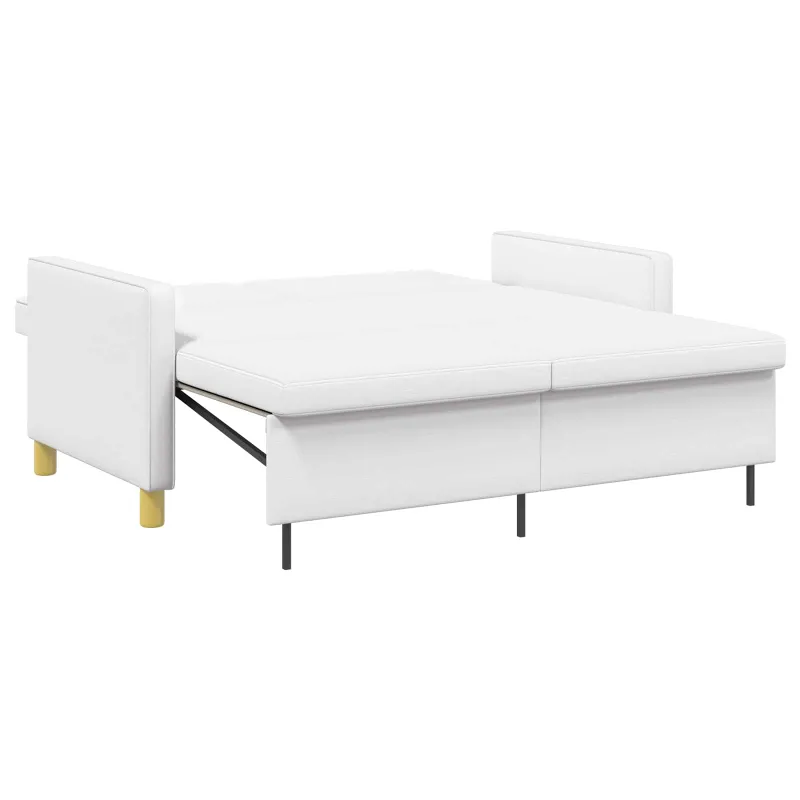 Ištraukiama sofa-lova Balta Audinys