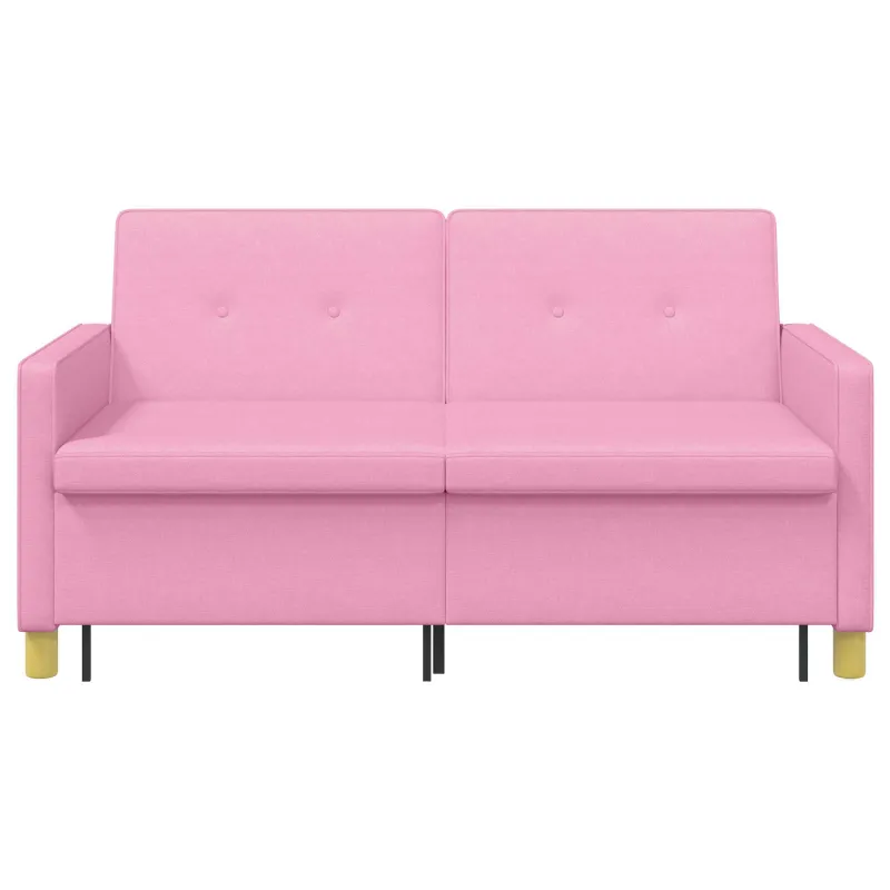 Ištraukiama sofa-lova Rožinė Audinys