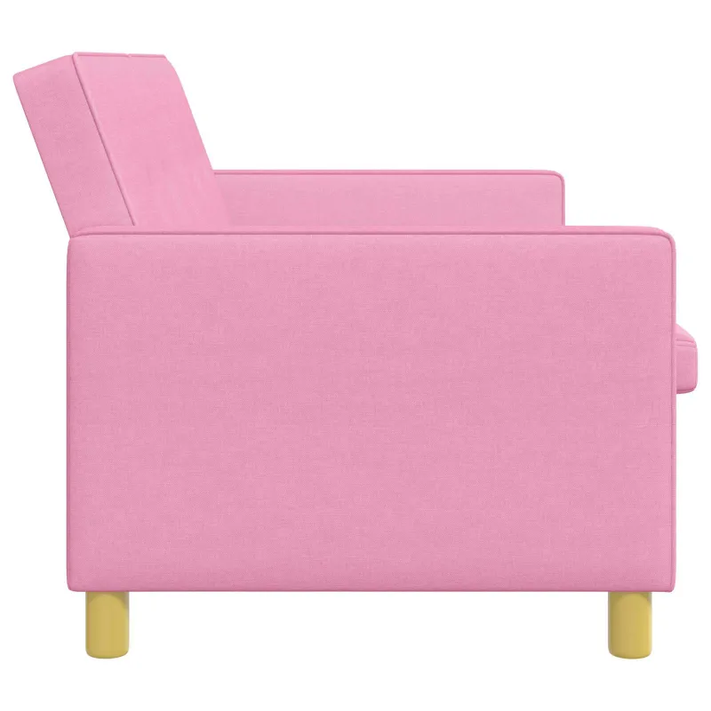 Ištraukiama sofa-lova Rožinė Audinys
