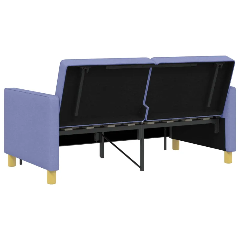 Ištraukiama sofa-lova Džinsinės mėlynos Audinys