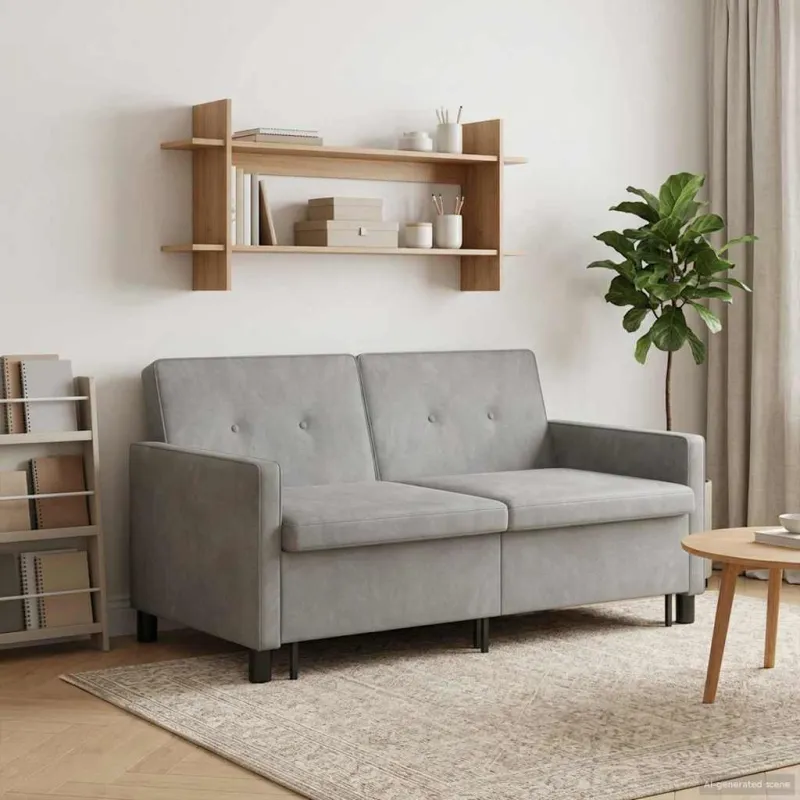 Sofa lova Šviesiai žalia Audinys