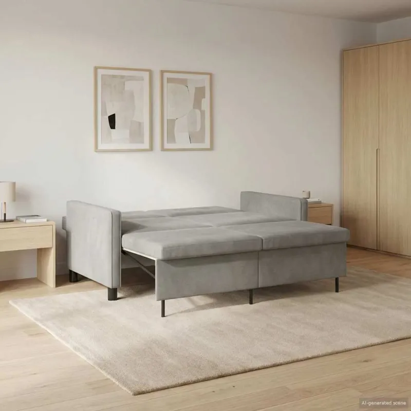 Sofa lova Šviesiai žalia Audinys