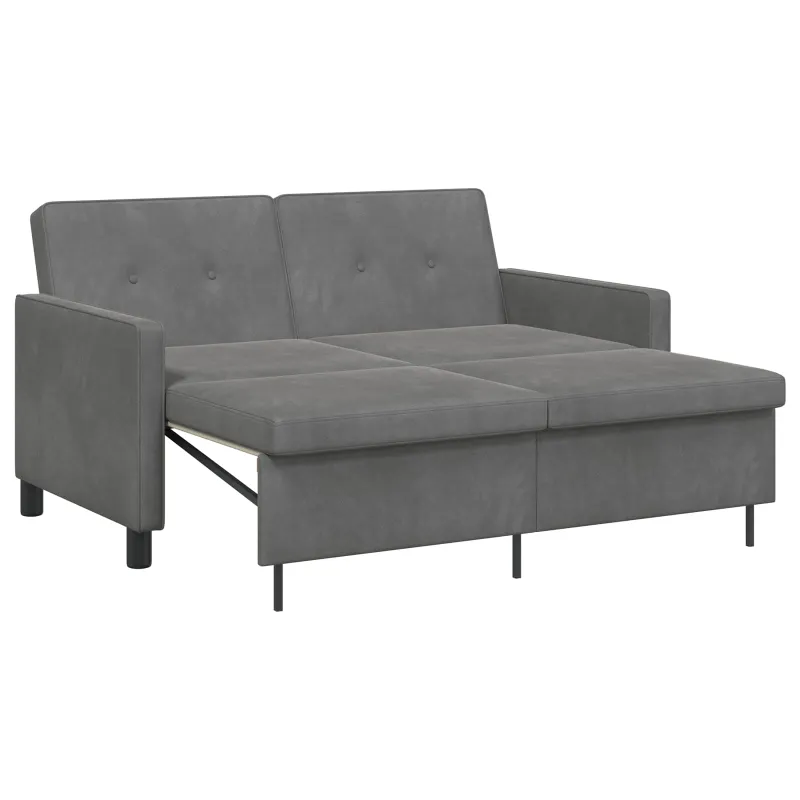 Sofa lova Tamsiai pilka Audinys