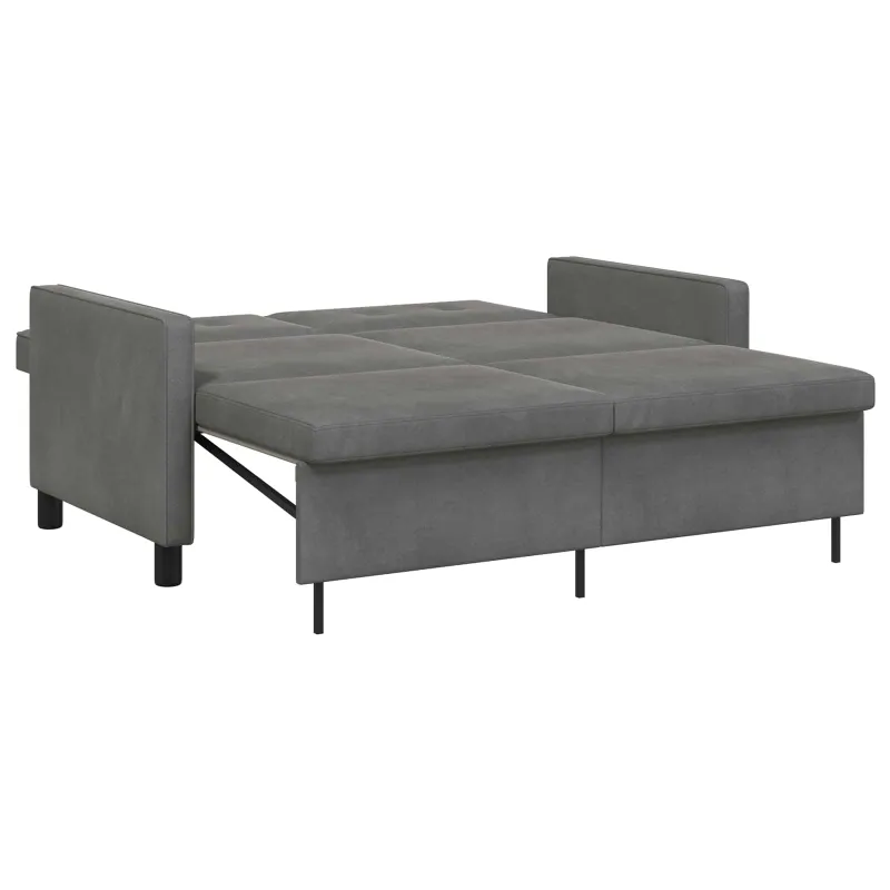 Sofa lova Tamsiai pilka Audinys