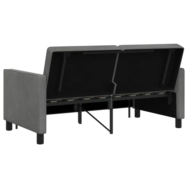 Sofa lova Tamsiai pilka Audinys