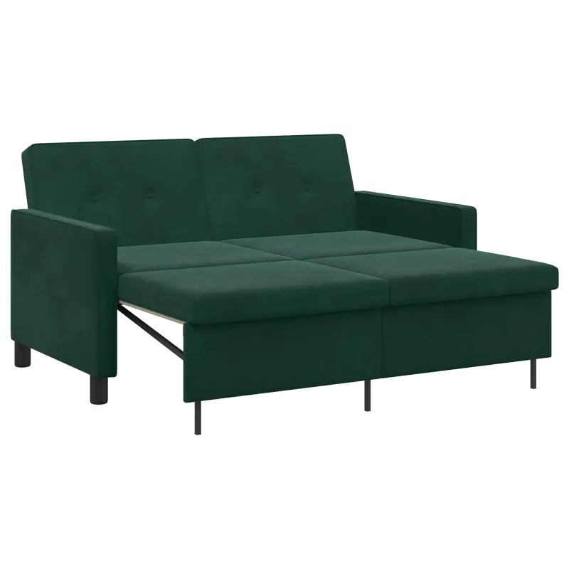 Sofa lova Tamsiai žalia Audinys
