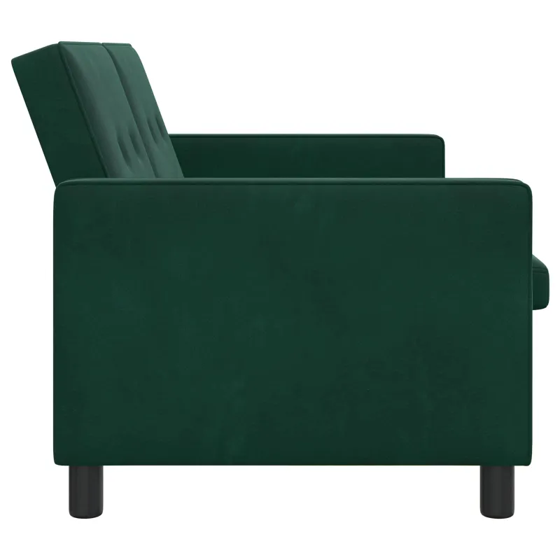 Sofa lova Tamsiai žalia Audinys