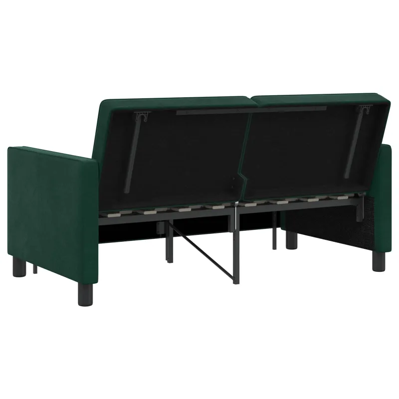 Sofa lova Tamsiai žalia Audinys
