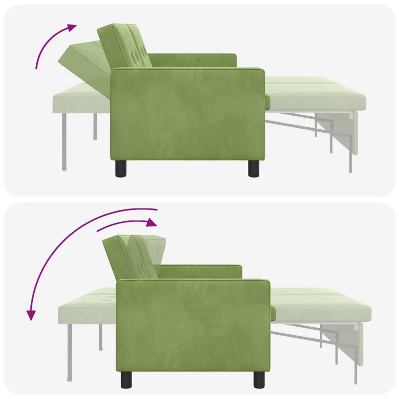Sofa lova Šviesiai žalia Audinys