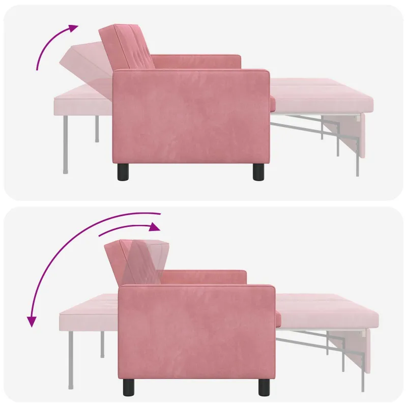 Sofa lova Rožinė Audinys