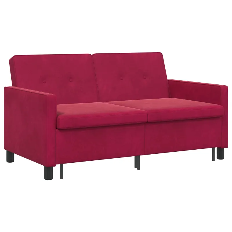 Sofa lova Vyno raudona Audinys