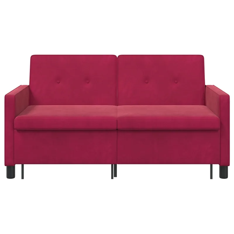 Sofa lova Vyno raudona Audinys