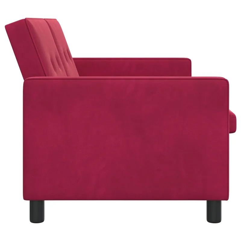 Sofa lova Vyno raudona Audinys