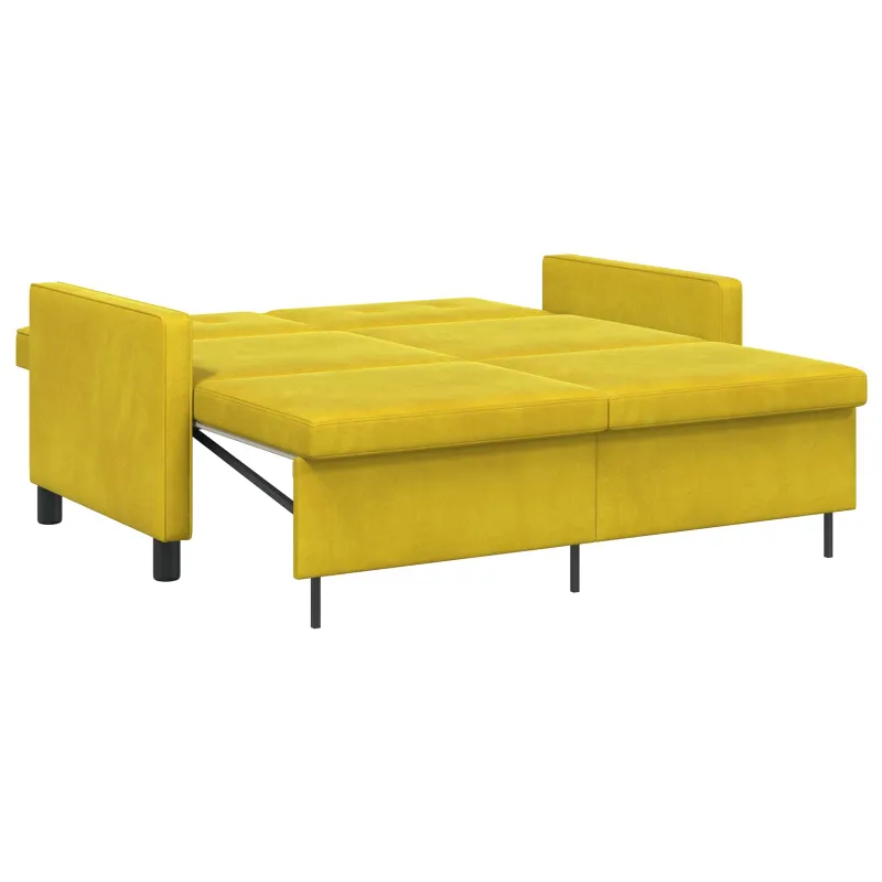 Sofa lova Geltona Audinys