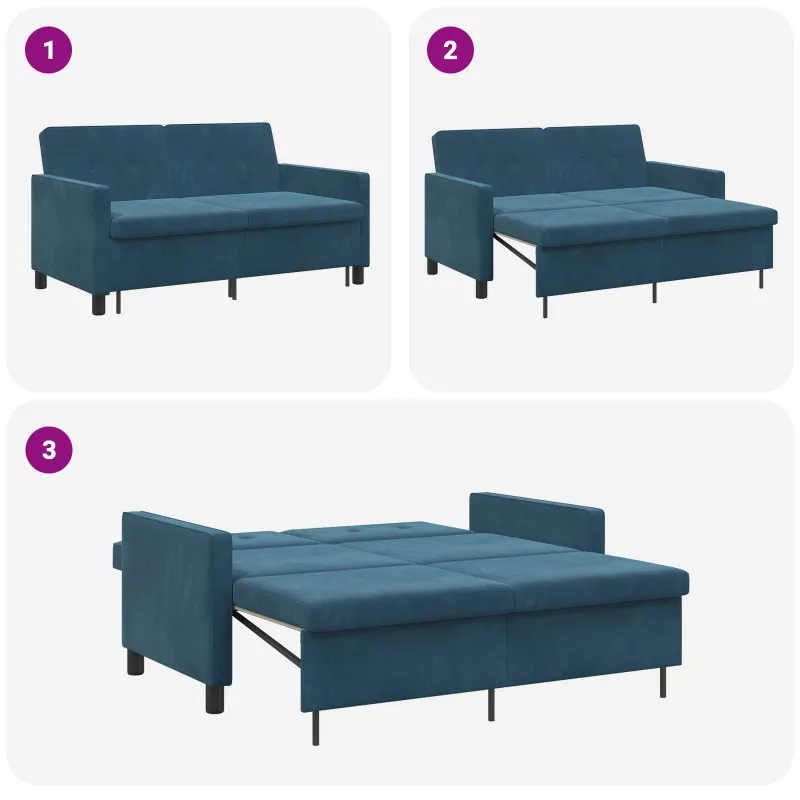 Sofa lova Mėlyna Audinys