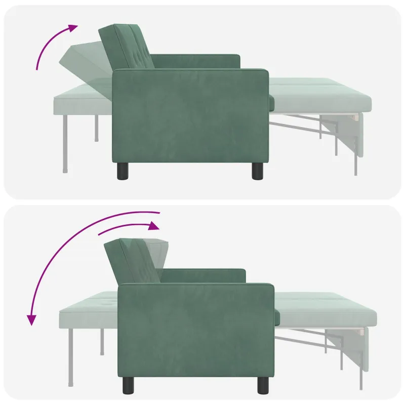 Sofa lova Jūrinė žalia Audinys