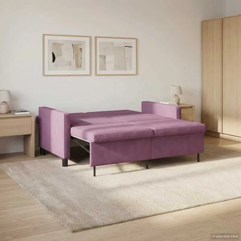 Sofa lova Violetinė Audinys