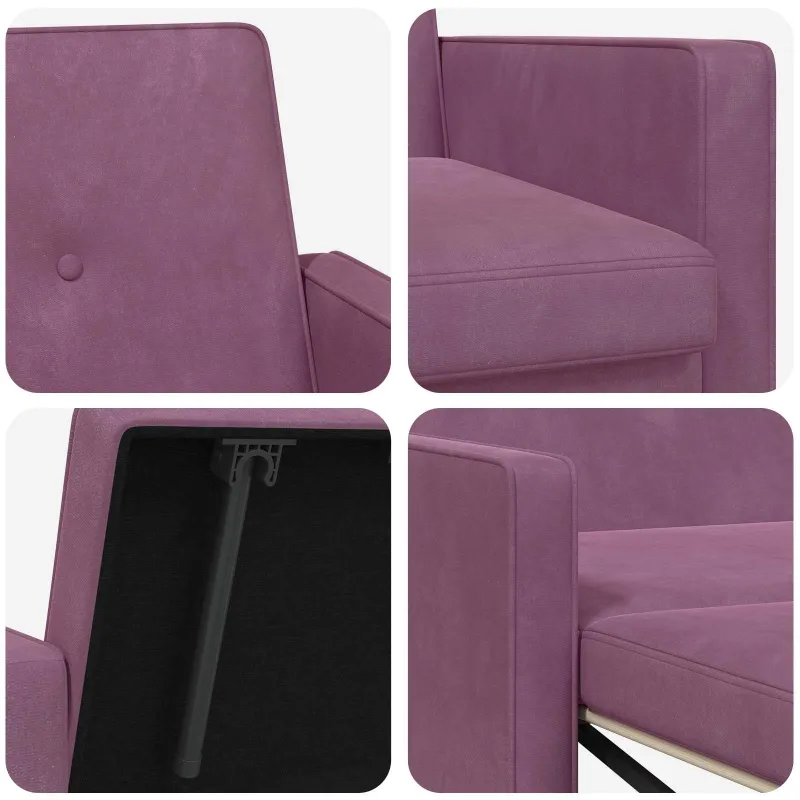 Sofa lova Violetinė Audinys