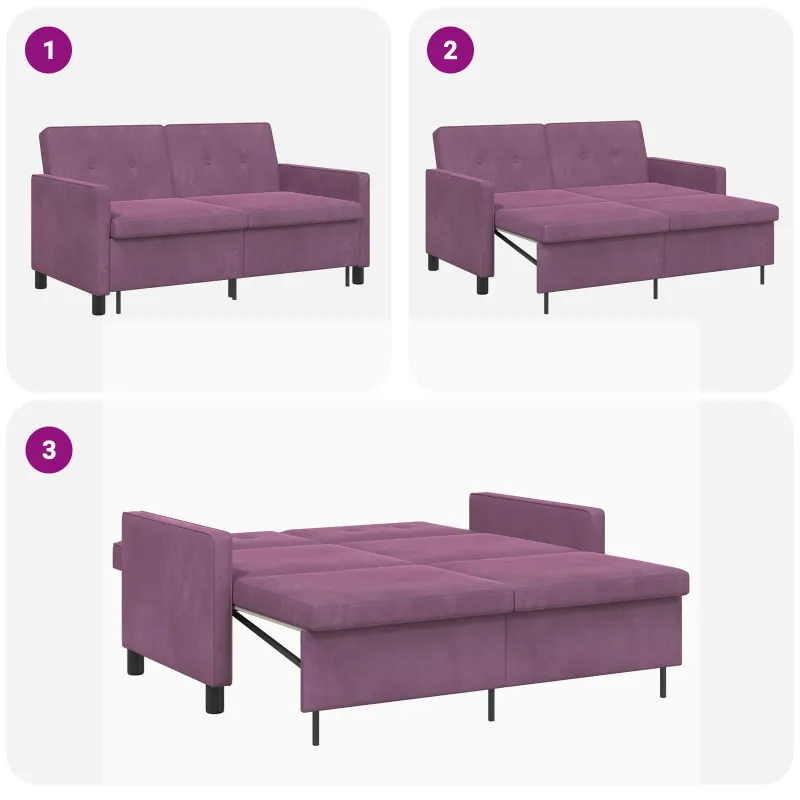 Sofa lova Violetinė Audinys