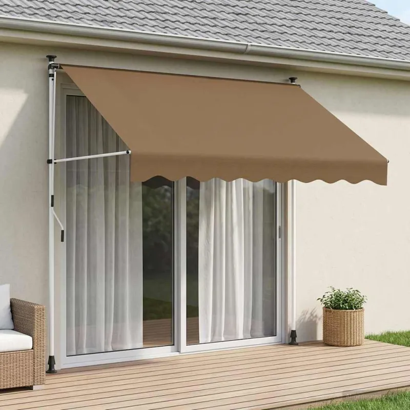 Rankinė sulankstoma markizė Smėlio 350 cm