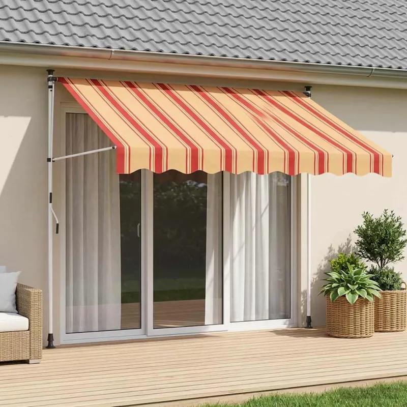 Rankinė sulankstoma markizė Įvairiaspalvis 350 x 115 x 300 cm