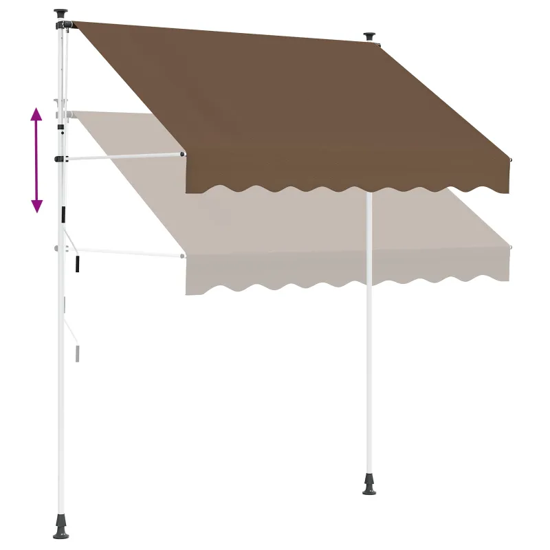 Rankinė sulankstoma markizė Taupe 100 cm