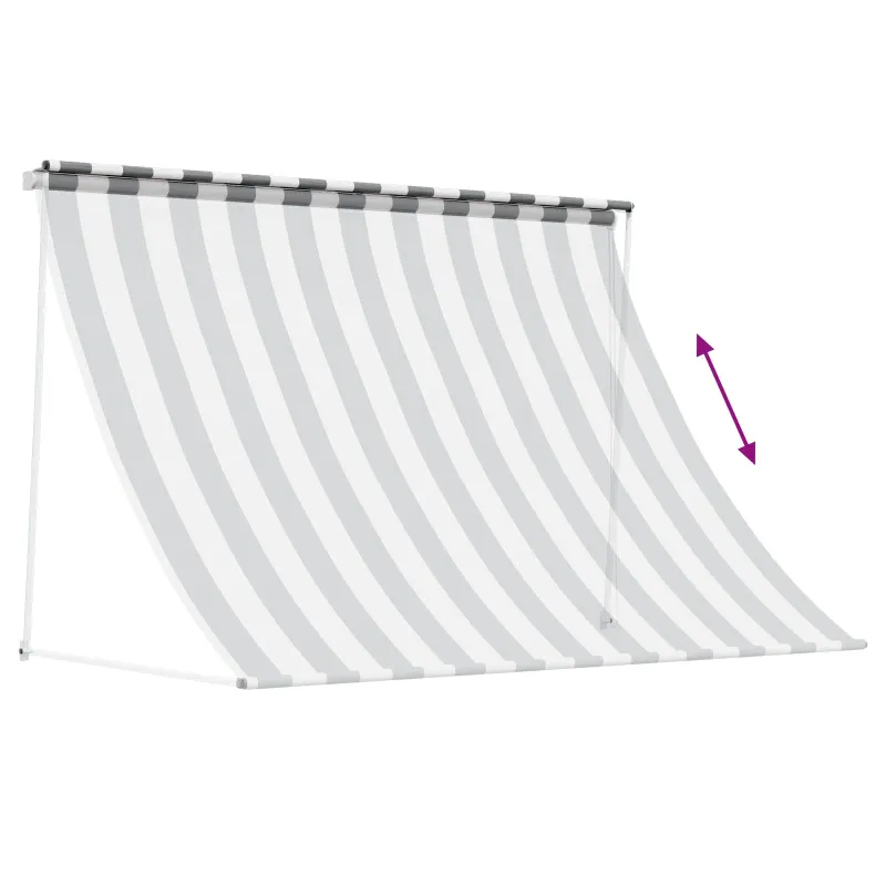 Pavėsinė Antracito ir baltos 400 x 150 cm