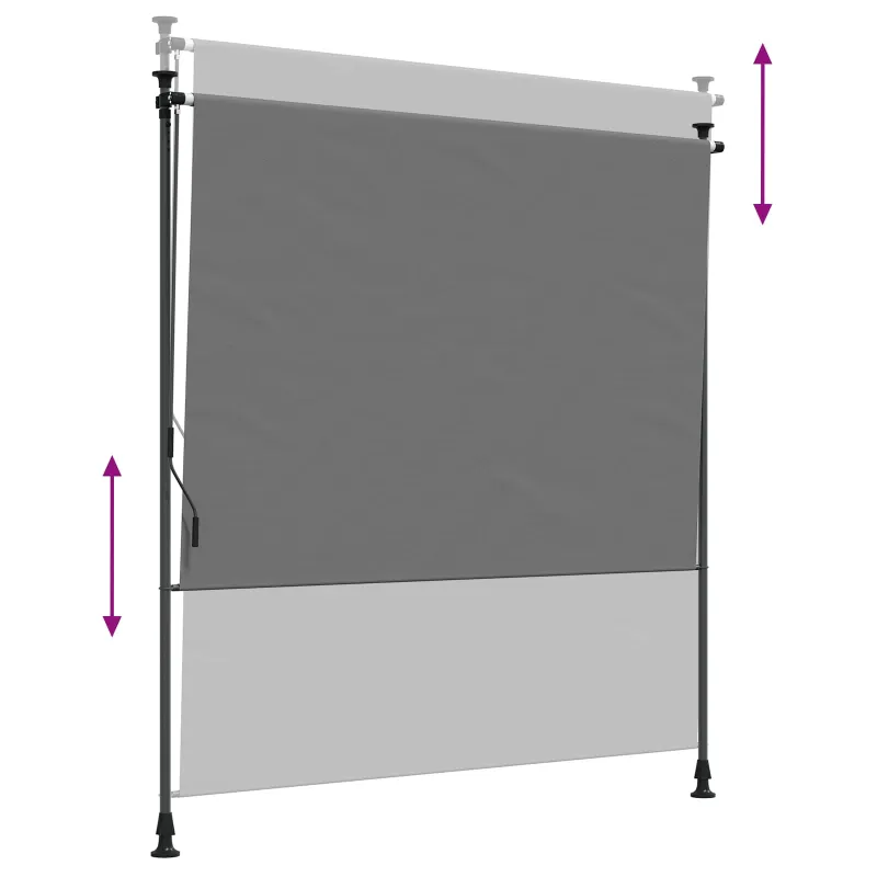 Lauko Ritininė Žaliuzė Šviesiai pilka 120 x 270 cm
